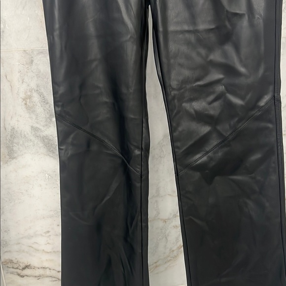 Free People Chic Black Vegan Leather Pants - Picture 4 of 5